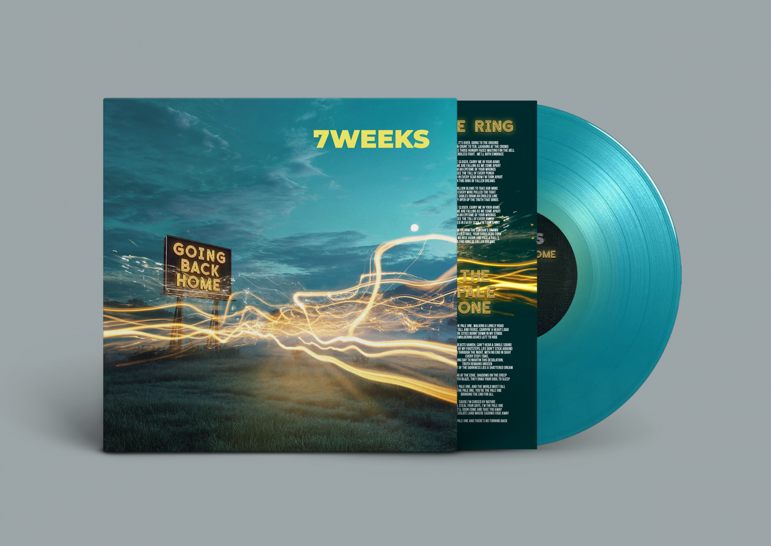 Vinyle du nouvel EP "Going Back Home" de 7 Weeks.